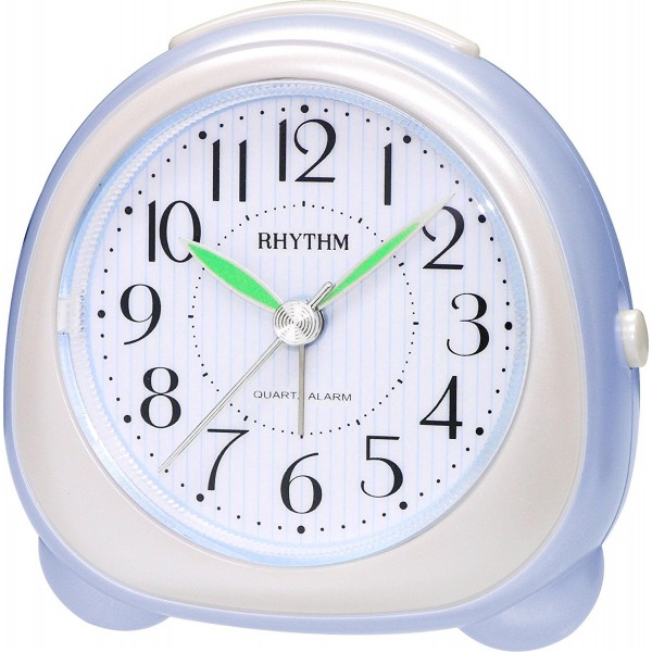 Rhythm Value Added Beep Alarm Clock Snooze & EL Back Light,Beep Sound With El Flash,Silky Move Analog 